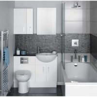 idée d'un intérieur insolite de salle de bain dans un appartement photo