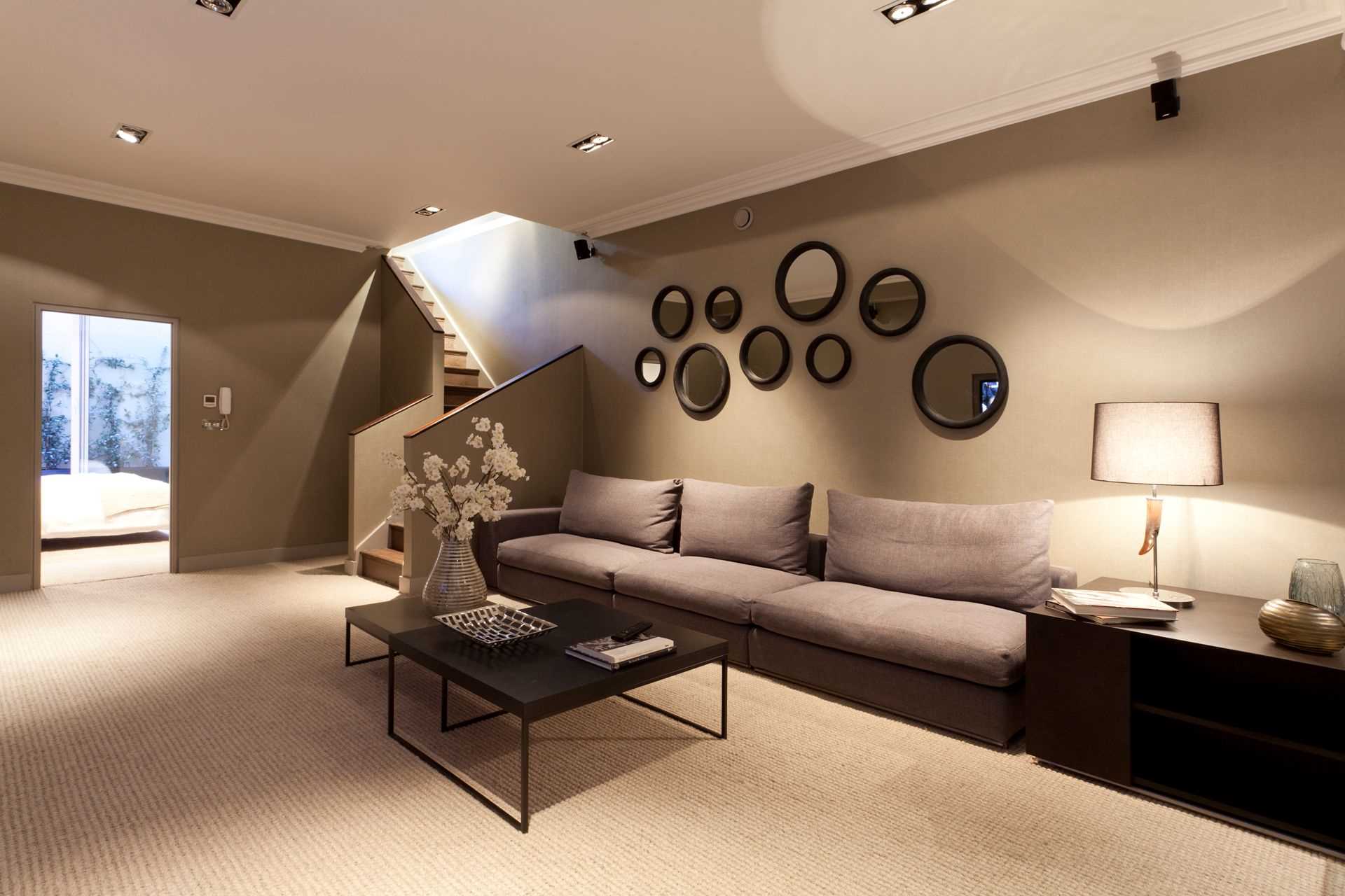 option de décoration murale lumineuse dans le salon