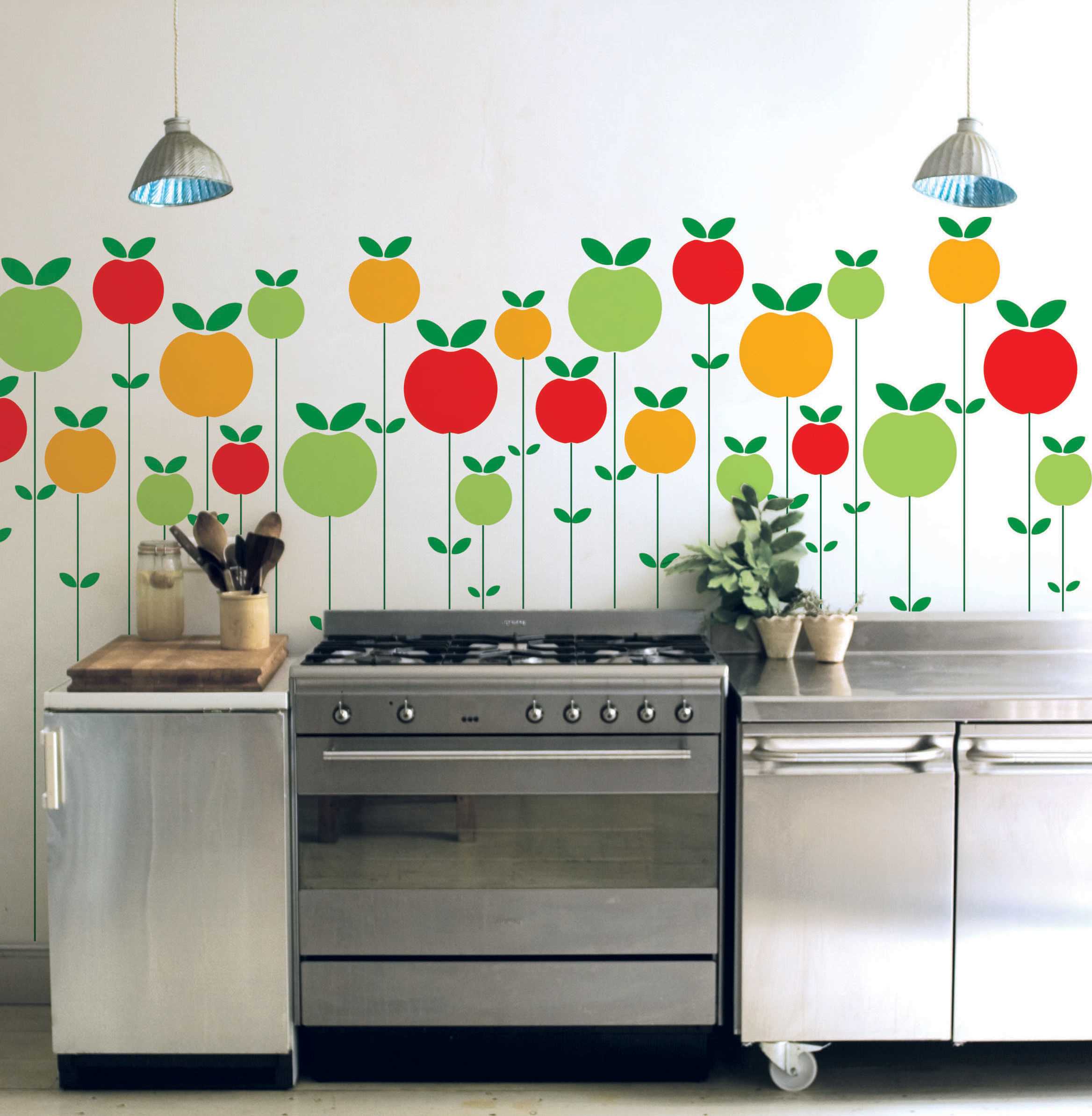 l'idée d'un design lumineux des murs dans les chambres