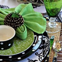 variante de photo de décoration de table insolite