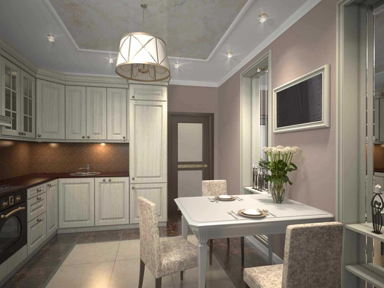 la idea de un apartamento de 2 habitaciones de estilo inusual