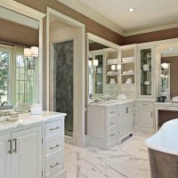 la idea de un hermoso baño interior photo