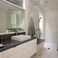 opción de diseño brillante de una foto de baño