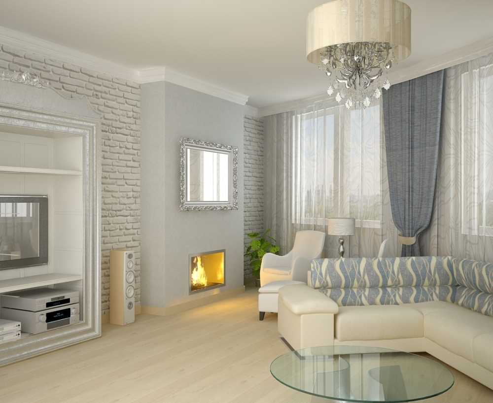 l'idée du design intérieur original du salon