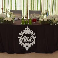 l'idée d'une photo lumineuse de décoration de table