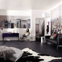 L'idée d'une image de décoration intérieure lumineuse
