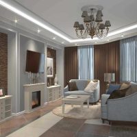variante de una hermosa imagen de estilo de apartamento