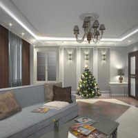 variante de l'intérieur inhabituel de l'appartement exemple de photo