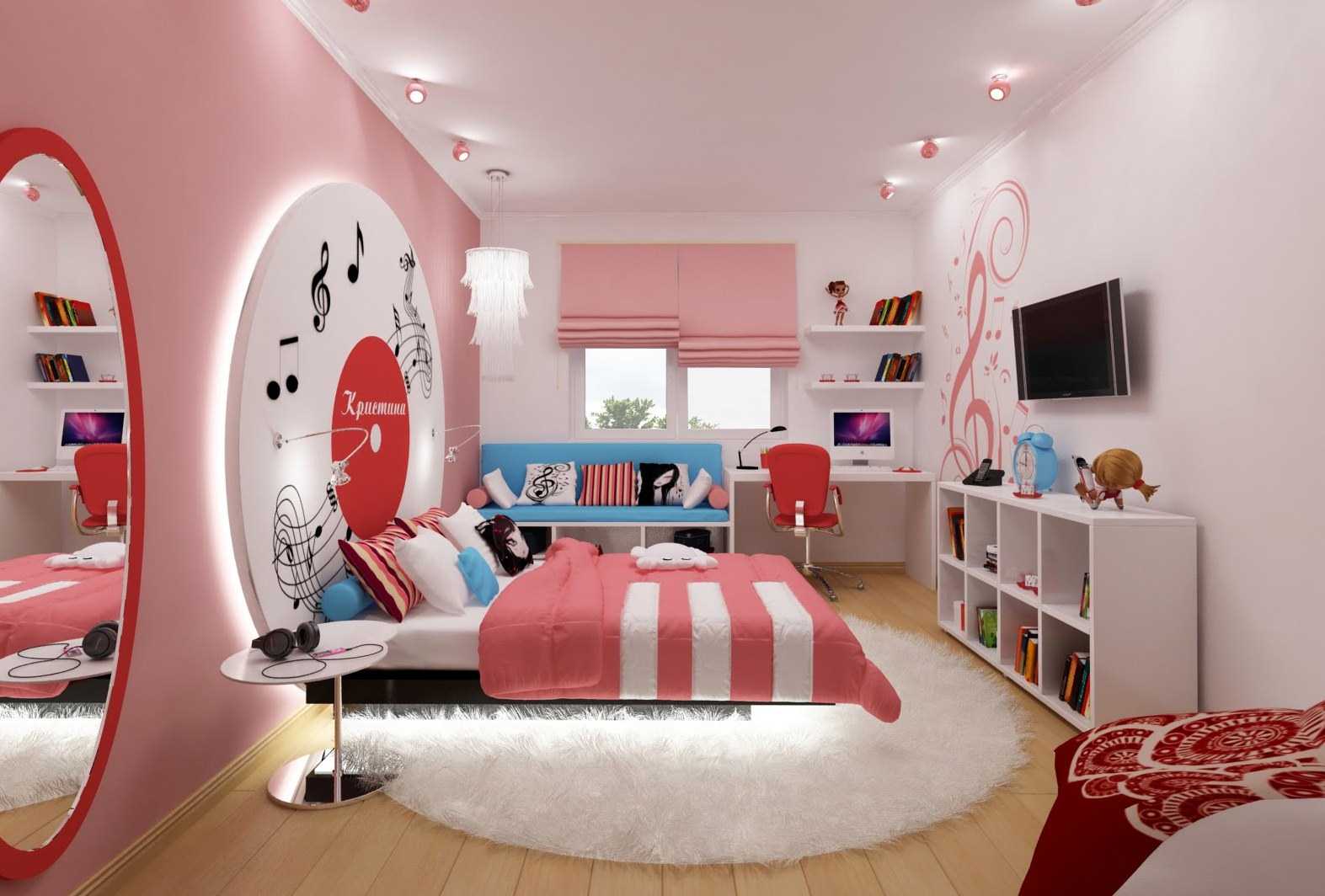 versión del estilo de dormitorio original para la niña