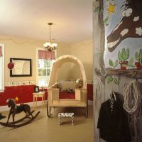 version de la décoration originale des coins de la photo de l'appartement