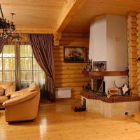 version du beau style d'une maison du village photo