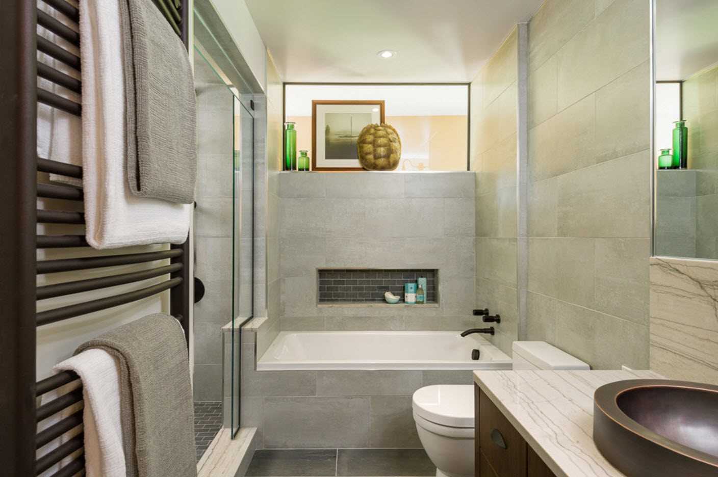la idea de un hermoso baño interior
