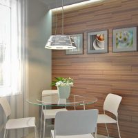 l'idée d'une décoration murale lumineuse dans le salon photo