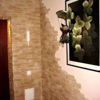 variante de la belle décoration des coins dans l'appartement photo