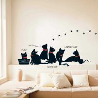 version d'une belle conception d'une pièce avec un motif décoratif sur le mur photo
