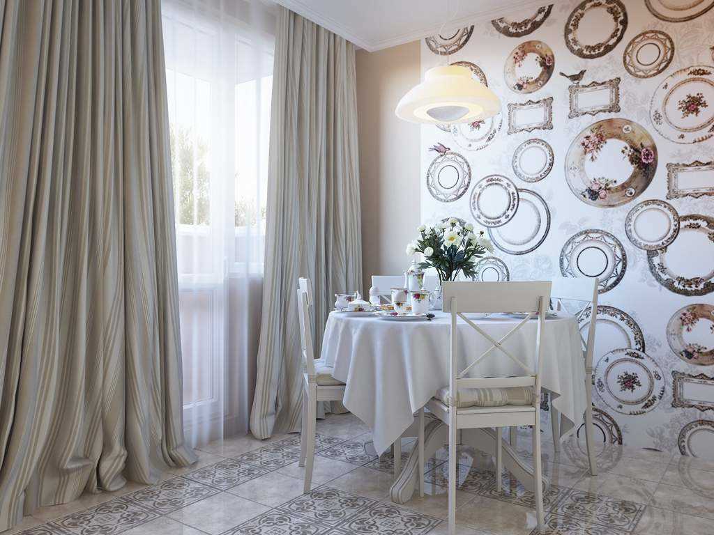 l'idée d'un bel intérieur de salon avec des assiettes décoratives sur le mur