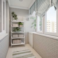 version du beau style d'une photo petit balcon