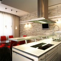 version d'une belle pierre décorative dans le style d'une photo d'appartement