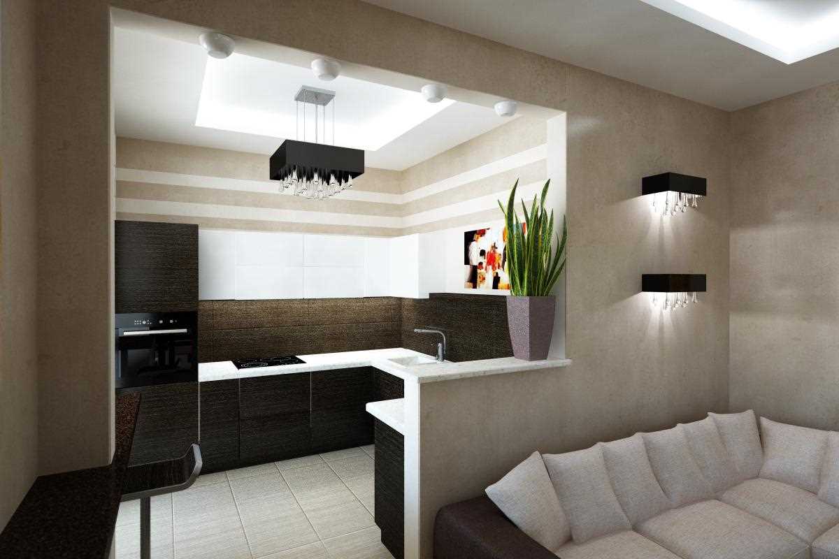 la idea de un hermoso departamento de 2 ambientes
