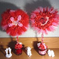 l'idée de décoration festive d'objets pour le 8 mars photo