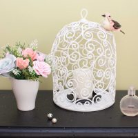 l'idée du design original de l'appartement avec une photo de cage décorative