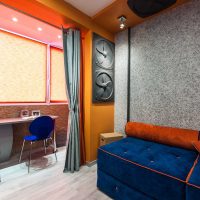 version de beau plâtre décoratif dans la conception de la photo de la chambre