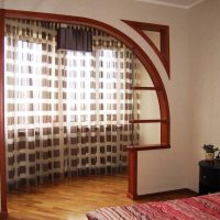 idée du design original d'une chambre avec une photo voûtée