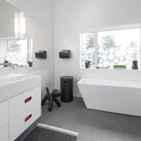 idée d'un bel intérieur d'une photo blanche de salle de bain