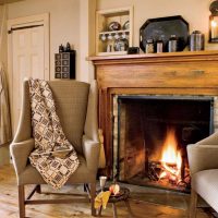version de l'intérieur d'origine d'une maison d'été dans le village photo