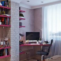 la idea de una hermosa decoración de dormitorio para una niña
