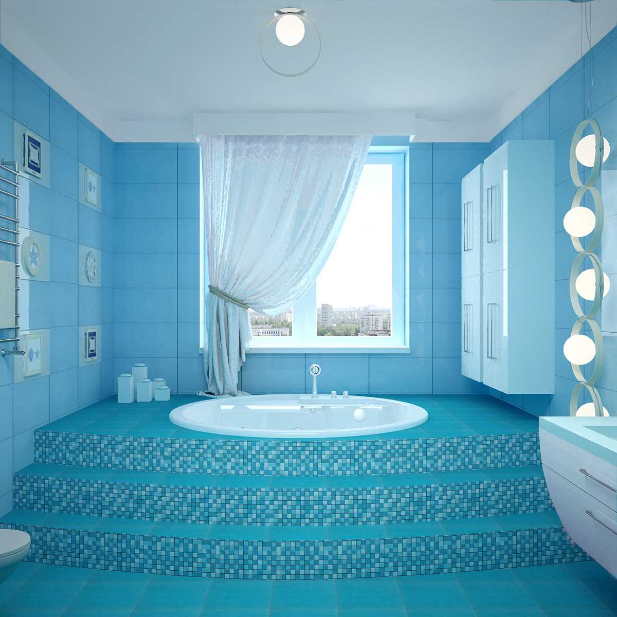 variante del interior inusual del baño