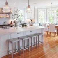 l'idée d'une image de design de cuisine lumineuse