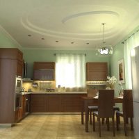 version de l'intérieur d'origine d'une grande photo de cuisine