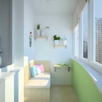 l'idée d'un beau décor d'une petite photo de balcon