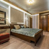 l'idée de plâtre décoratif inhabituel à l'intérieur de l'appartement picture