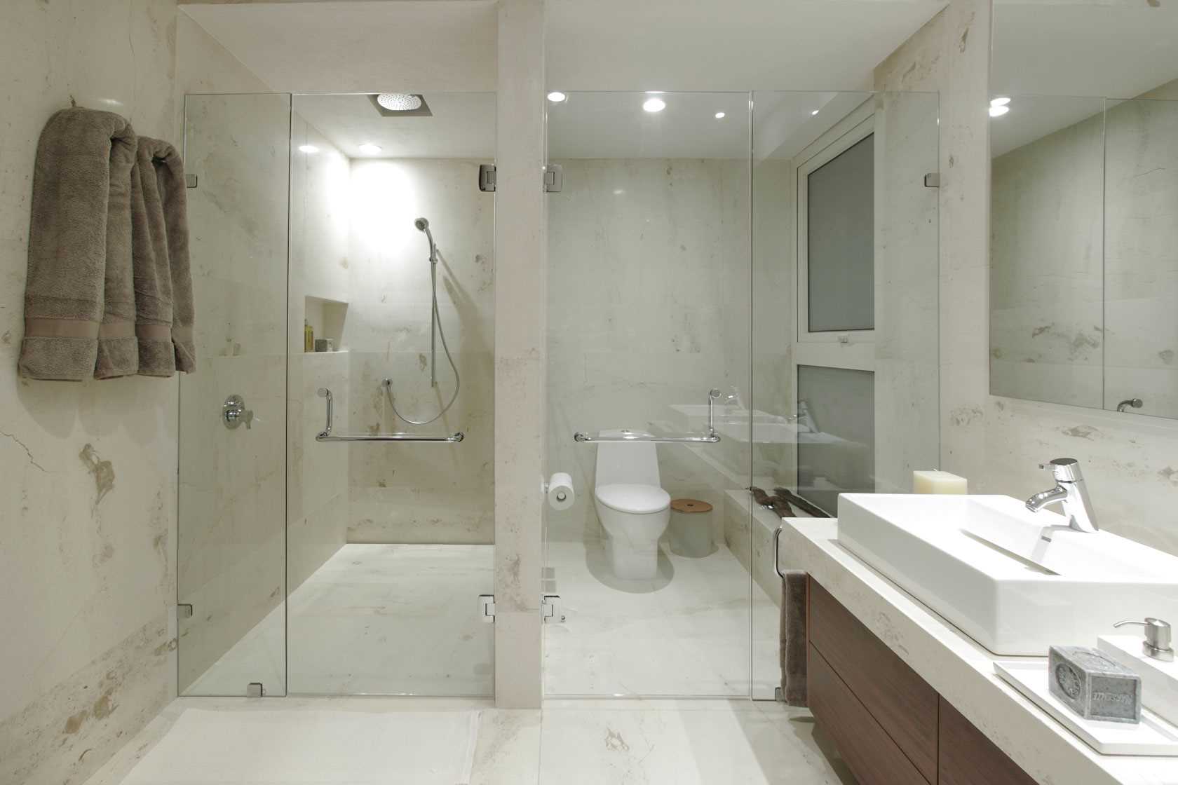 la idea de un estilo de baño brillante