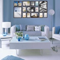 l'idée d'une belle décoration murale dans le salon photo