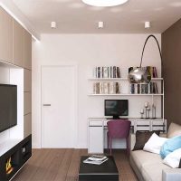 variante del diseño inusual de la imagen del apartamento