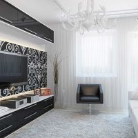 l'idée d'un design lumineux du salon 17 mètres carrés photo