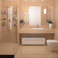 idea de una foto de baño de estilo brillante