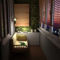 l'idée du design original d'une photo de petit balcon