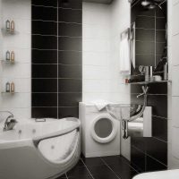 idée d'une photo de salle de bain blanc intérieur brillant