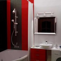version du style insolite d'une photo de salle de bain blanche