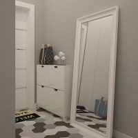 version du dessin en couleur de la photo du couloir