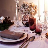 l'idée d'une belle photo de décoration de table