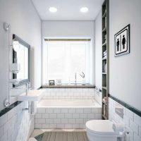 idée d'un intérieur lumineux d'une photo de salle de bain blanche