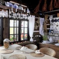 l'idée d'une belle conception d'une maison dans le village photo