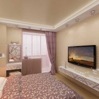 Idée de style insolite Appartement de 2 pièces exemple de photo