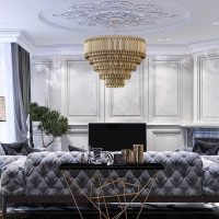 l'idée d'une décoration lumineuse de l'intérieur du salon picture
