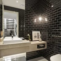 l'idée d'utiliser des briques décoratives lumineuses dans la conception de la photo de la chambre